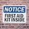 Signmission First Aid Kit Inside, 14 in W x Rectangle, Plastic OS-2PACK-NS-P-1014-L-12738 - alternate 6